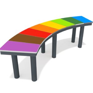 ławka na plac zabaw do parku