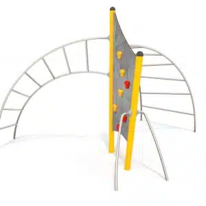 ścianka wspinaczkowa z drabinką na plac zabaw