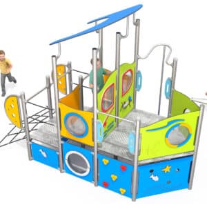 statek na plac zabaw