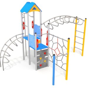 wieża z drabinką na plac zabaw
