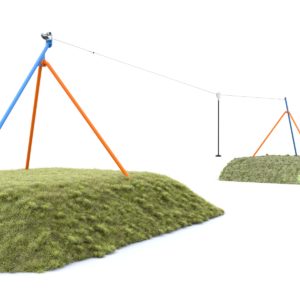 zjazd linowy na plac zabaw